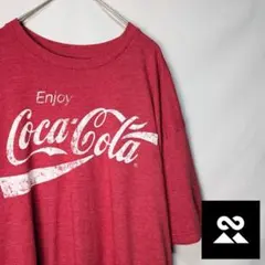 Coca-Cola　USA企業Tシャツ　ビッグロゴ　オーバーサイズ　レッド