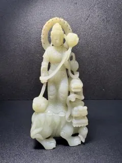 珍藏品 新疆和田玉 紅皮玉 龍と神像彫刻 把件 玉器 天然石 古美術 旧家 