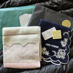 アフタヌーンティー　Afternoon Tea タオル　ハンカチ　花柄　2点