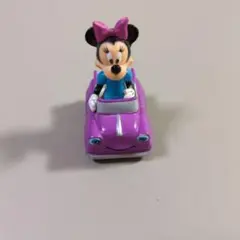 ミニーマウス 紫のオープンカー ミニカー。