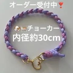 犬チョーカー　猫チョーカー　犬首輪　猫首輪　ハンドメイド首輪　パラコード首輪