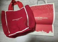 3/24〆　値下❌　DEAN & DELUCA レッド　キャンバス バンコク限定