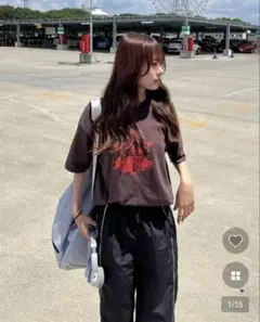 nugu ヌグ festival Tシャツ[P000IBQZ] ブラウン