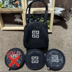GIVENCHY ブラック トートバッグ 付属ポーチ付き - メルカリ