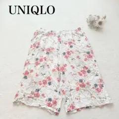 【ユニクロ】リラコ（XL）花柄 リラックスウェア レーヨン ウエストゴム