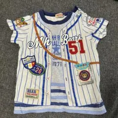 MIKI HOUSE 野球ユニフォーム風 半袖Tシャツのサムネイル