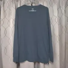 ユニクロ　エアリズムコットンUVカットクルーネックＴ（長袖）XLサイズ　黒