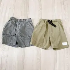 エフオーキッズ キッズ ハーフパンツ 2枚セット 半ズボン 男の子 110cm