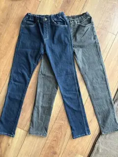 branshes デニムパンツ 150サイズ 2点セット　裏起毛