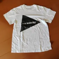 and wander コットンTシャツ ホワイトのサムネイル