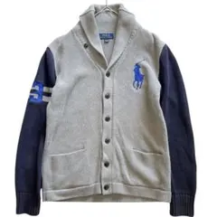 美品 ラルフローレン RALPH LAUREN ビッグポニー カーディガン 厚手