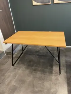 無印良品/MUJI 折りたたみテーブル 幅120cm オーク材 ナチュラル