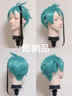 ツイステ ジェイド ウィッグ セット済 Dハロ 仮装 コスプレ 一点物 即納品