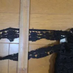가격 인하했습니다! 블랙 레이스 리본 수공예