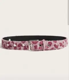 leopard fur belt y2k opium archive - メルカリ