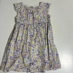 花柄ノースリーブワンピース 100cm