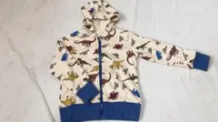 キッズ パーカー ジップパーカー 恐竜 子供服