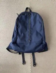 美品】ヘルスニット プロダクト リュック ネイビー 撥水ジップ 