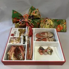 七五三　帯　草履　はこせこセット　7歳 中古品　箱入り