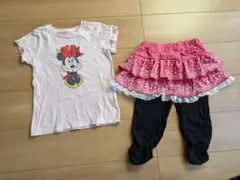 ミニーちゃん Tシャツ　スカッツ　お得セット