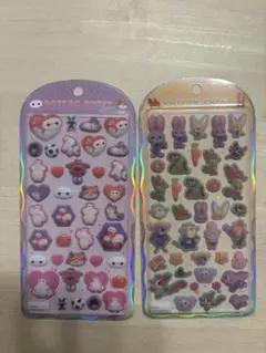 【正規品】コットンパフィー　シール　ズートピア　ベイマックス