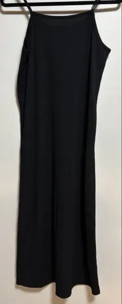 GU ブラック キャミワンピース ロング