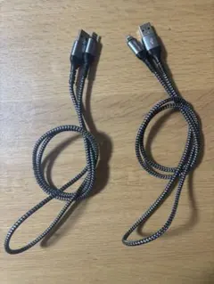 iPhone 専用Lightningケーブル USB A 黒　1m 2本