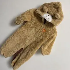 【美品】MIKIHOUSE ホットビスケッツ クマ ロンパース アウターF