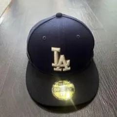 New Era 59FIFTY LAキャップ ネイビー
