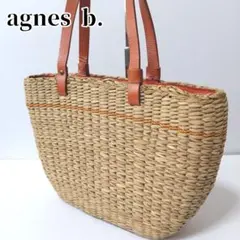 agnes b. ロゴ刺繍 かごバッグ レディース 夏 人気 トート A4可 - メルカリ