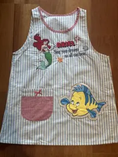 大人気！ディズニー　アリエル　キャラクター　エプロン　保育士