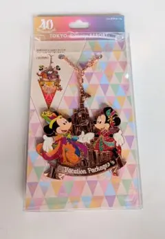 ディズニー バケーションパッケージ バッグチャーム 40周年限定 ミッキーミニー