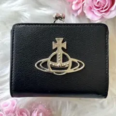 Vivienne Westwood がま口 ブラック 二つ折り 財布