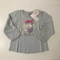 【新品未使用】any FAM フラワー柄 長袖カットソー 100