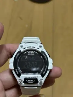 CASIO W-S220 Tough Solar ホワイト 動作正常のサムネイル