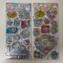 ☆正規品☆ ぷくぷくあわわちゃん キラうさツインズ ウォーターシール　2枚セット