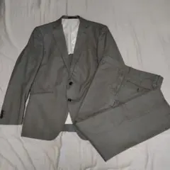 メンズ スーツ グレー ストライプ ジャケットとパンツセット 96AB5