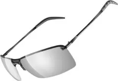 偏光　サングラス 昼夜兼用 グレー　スポーツ　釣り　アウトドア　メガネ　眼鏡