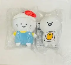 ꕤお文具さんボールチェーンぬいぐるみマスコット　キティ／　一番くじC賞　ねぼすけ