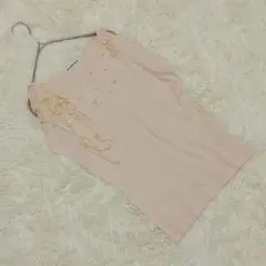 《ストロベリーフィールズ》 スリットフレンチスリーブカットソー ビーズ