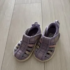ブランシェス　イフミー　ウォーターシューズ　水陸両用　サンダル　紫　12cm