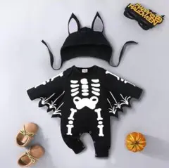 ハロウィン　コスプレ　80 コウモリ　仮装　ロンパース　ベビー　コスチューム