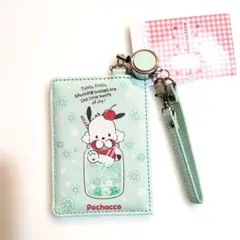 ポチャッコ　サンリオ　カードケース　 パスケース　リール付き　新品未使用
