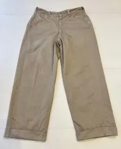 50‘s 米軍 チノパン ミリタリー ヴィンテージ 尿素ボタン ゴールデンサイズのサムネイル