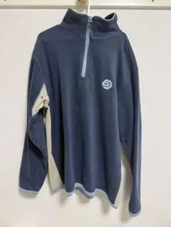 OCEAN PACIFICハーフジップフリースジャケット L ネイビー/ベージュ