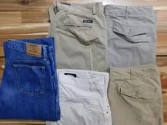 送料無料 古着　Eddie Bauer　綿パン　チノパン　35 X 34　5本のサムネイル