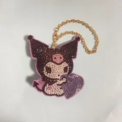 【サンリオ】クロミ ラインストーン キーホルダー ハート