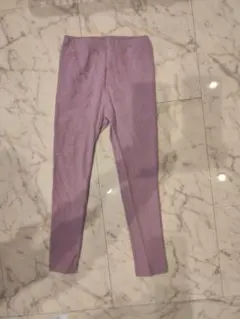 ユニクロ　リブレギンス　パープル　 120