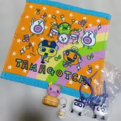 たまごっち ミニタオル マスコット セット　ふらわっち　ますくっち