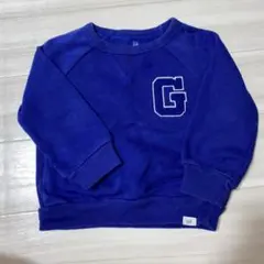 GAP 青 トレーナー G刺繍